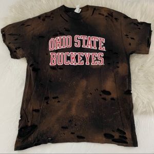 GAMEDAY!!! trendy distressed OSU shirt
